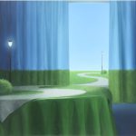 昼夜の窓辺の画像